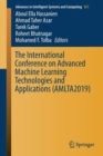 Image for The International Conference on Advanced Machine Learning Technologies and Applications (AMLTA2019)