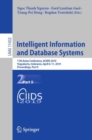 Image for Intelligent Information and Database Systems : 11th Asian Conference, ACIIDS 2019, Yogyakarta, Indonesia, April 8–11, 2019, Proceedings, Part II