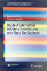 Image for On Stein&#39;s Method for Infinitely Divisible Laws with Finite First Moment