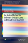 Image for On Stein&#39;s method for infinitely divisible laws with finite first moment