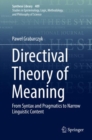 Image for Directival Theory of Meaning