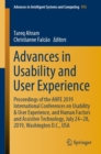 Image for Advances in Usability and User Experience : Proceedings of the AHFE 2019 International Conferences on Usability &amp; User Experience, and Human Factors and Assistive Technology, July 24-28, 2019, Washing