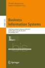Image for Business Information Systems : 22nd International Conference, BIS 2019, Seville, Spain, June 26–28, 2019, Proceedings, Part I