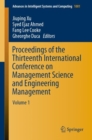 Image for Proceedings of the Thirteenth International Conference on Management Science and Engineering Management