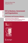 Image for HCI in Business, Government and Organizations. eCommerce and Consumer Behavior : 6th International Conference, HCIBGO 2019, Held as Part of the 21st HCI International Conference, HCII 2019, Orlando, F