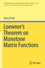 Image for Loewner&#39;s Theorem on Monotone Matrix Functions