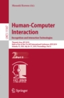 Image for Human-computer interaction: recognition and interaction technologies : Thematic Area, HCI 2019, held as part of the 21st HCI International Conference, HCII 2019, Orlando, FL, USA, July 26-31, 2019, proceedings, part II : 11567
