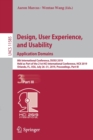 Image for Design, User Experience, and Usability. Application Domains