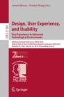 Image for Design, User Experience, and Usability. User Experience in Advanced Technological Environments : 8th International Conference, DUXU 2019, Held as Part of the 21st HCI International Conference, HCII 20