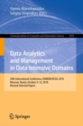 Image for Data Analytics and Management in Data Intensive Domains