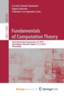 Image for Fundamentals of Computation Theory