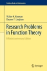 Image for Research Problems in Function Theory: Fiftieth Anniversary Edition
