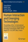 Image for Human Interaction and Emerging Technologies : Proceedings of the 1st International Conference on Human Interaction and Emerging Technologies (IHIET 2019), August 22-24, 2019, Nice, France
