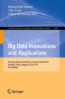 Image for Big Data Innovations and Applications