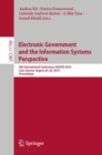 Image for Electronic government and the information systems perspective: 8th International Conference, EGOVIS 2019, Linz, Austria, August 26-29, 2019, Proceedings