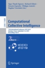 Image for Computational Collective Intelligence : 11th International Conference, ICCCI 2019, Hendaye, France, September 4–6, 2019, Proceedings, Part II