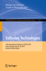 Image for Software Technologies: 13th International Conference, Icsoft 2018, Porto, Portugal, July 26-28, 2018, Revised Selected Papers : 1077