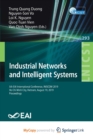 Image for Industrial Networks and Intelligent Systems