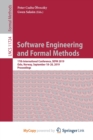 Image for Software Engineering and Formal Methods : 17th International Conference, SEFM 2019, Oslo, Norway, September 18-20, 2019, Proceedings