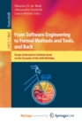Image for From Software Engineering to Formal Methods and Tools, and Back
