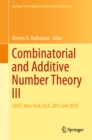 Image for Combinatorial and Additive Number Theory III: CANT, New York, USA, 2017 and 2018 : 297