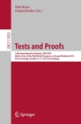 Image for Tests and Proofs : 13th International Conference, TAP 2019, Held as Part of the Third World Congress on Formal Methods 2019, Porto, Portugal, October 9–11, 2019, Proceedings