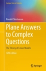Image for Plane Answers to Complex Questions: The Theory of Linear Models