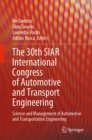Image for The 30th SIAR International Congress of Automotive and Transport Engineering: Science and Management of Automotive and Transportation Engineering