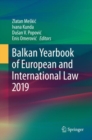 Image for Balkan Yearbook of European and International Law 2019