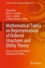 Image for Mathematical Topics on Representations of Ordered Structures and Utility Theory