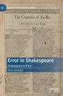 Image for Error in Shakespeare  : Shakespeare in error