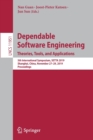 Image for Dependable Software Engineering. Theories, Tools, and Applications