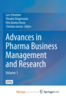 Image for Advances in Pharma Business Management and Research : Volume 1