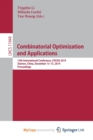 Image for Combinatorial Optimization and Applications
