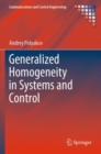 Image for Generalized Homogeneity in Systems and Control