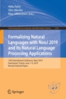 Image for Formalizing Natural Languages with NooJ 2019 and Its Natural Language Processing Applications