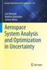 Image for Aerospace System Analysis and Optimization in Uncertainty