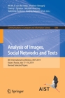Image for Analysis of Images, Social Networks and Texts : 8th International Conference, AIST 2019, Kazan, Russia, July 17–19, 2019, Revised Selected Papers