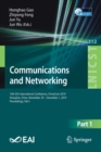 Image for Communications and Networking : 14th EAI International Conference, ChinaCom 2019, Shanghai, China, November 29 – December 1, 2019, Proceedings, Part I