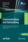 Image for Communications and Networking : 14th EAI International Conference, ChinaCom 2019, Shanghai, China, November 29 – December 1, 2019, Proceedings, Part II