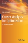 Image for Convex Analysis for Optimization