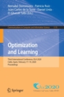 Image for Optimization and Learning : Third International Conference, OLA 2020, Cadiz, Spain, February 17–19, 2020, Proceedings