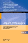 Image for Applied Technologies Part II: First International Conference, ICAT 2019, Quito, Ecuador, December 3-5, 2019, Proceedings