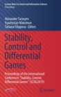 Image for Stability, Control and Differential Games : Proceedings of the International Conference “Stability, Control, Differential Games” (SCDG2019)