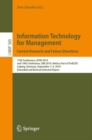 Image for Information Technology for Management: Current Research and Future Directions