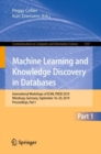 Image for Machine Learning and Knowledge Discovery in Databases: International Workshops of ECML PKDD 2019, Wurzburg, Germany, September 16-20, 2019, Proceedings, Part I