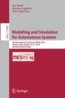 Image for Modelling and Simulation for Autonomous Systems : 6th International Conference, MESAS 2019, Palermo, Italy, October 29–31, 2019, Revised Selected Papers