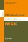 Image for Information Systems: 16th European, Mediterranean, and Middle Eastern Conference, EMCIS 2019, Dubai, United Arab Emirates, December 9-10, 2019, Proceedings