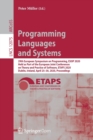 Image for Programming Languages and Systems : 29th European Symposium on Programming, ESOP 2020, Held as Part of the European Joint Conferences on Theory and Practice of Software, ETAPS 2020, Dublin, Ireland, A