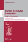Image for Human-Computer Interaction. Design and User Experience : Thematic Area, HCI 2020, Held as Part of the 22nd International Conference, HCII 2020, Copenhagen, Denmark, July 19–24, 2020, Proceedings, Part